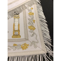 Past Master Embroidered Apron (Silver)