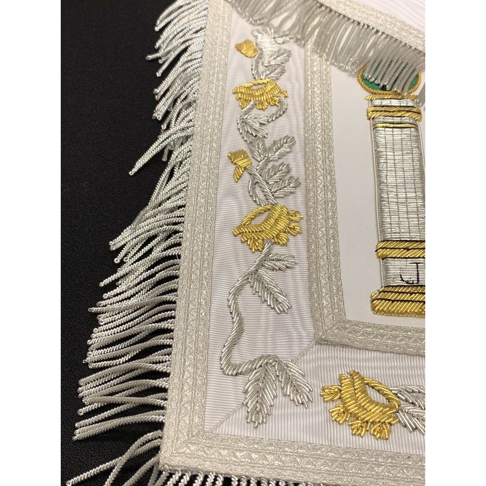 Past Master Embroidered Apron (Silver)
