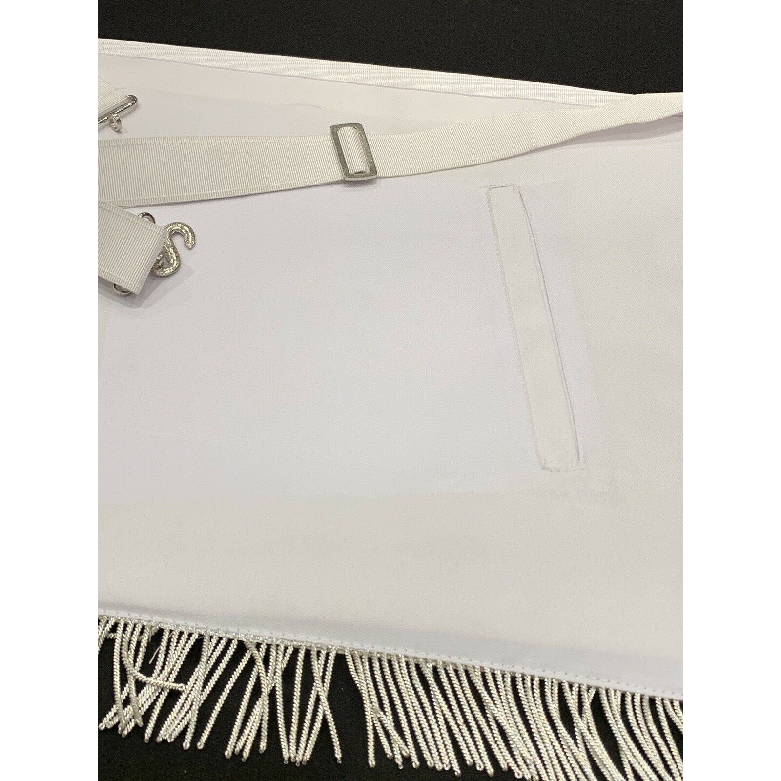 Past Master Embroidered Apron (Silver)