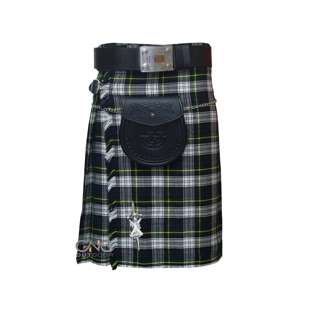 Men's Dress Gordon 5 Yard kilt 5 Pieces kilt outfit wedding kilt set