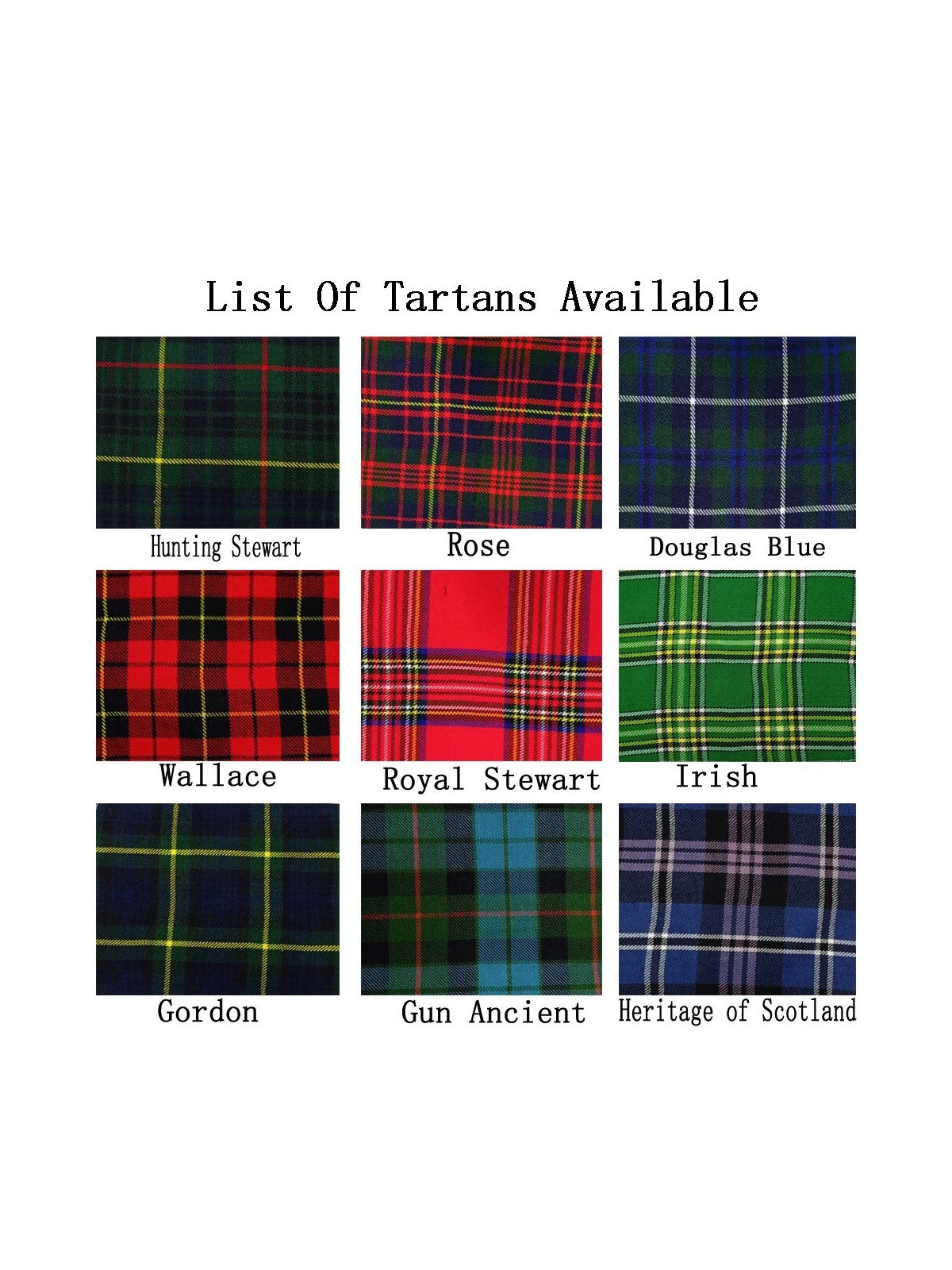 Scottish Men's Tartan Tie Formal Tie For Wedding Available in 14 Tartan