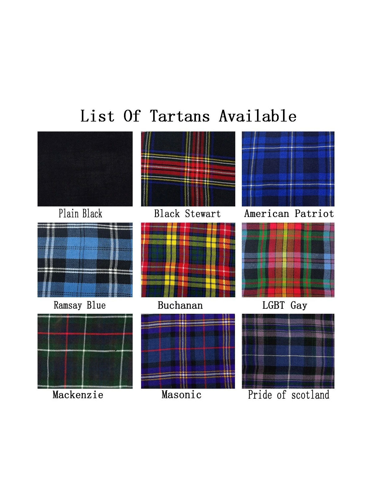 Scottish Men's Tartan Tie Formal Tie For Wedding Available in 14 Tartan