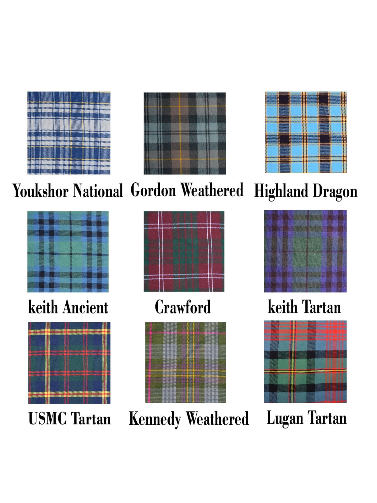 Scottish Men's Tartan Tie Formal Tie For Wedding Available in 14 Tartan