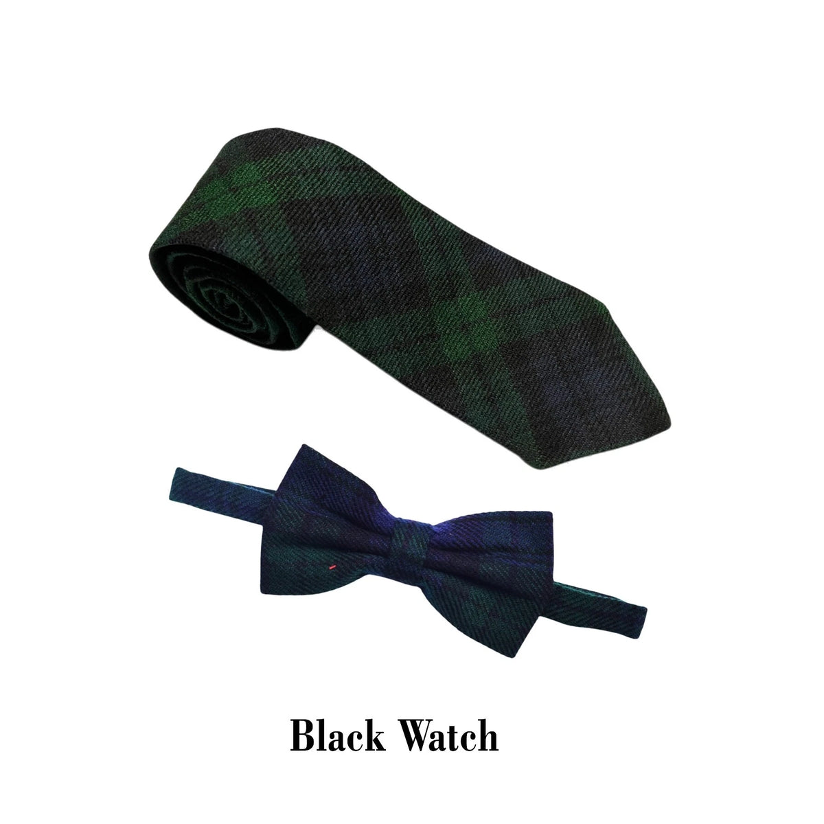 Men's Scottish Black Watch Tartan Bow And Tie Formal Bow Tie For Wedding