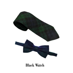 Men's Scottish Black Watch Tartan Bow And Tie Formal Bow Tie For Wedding