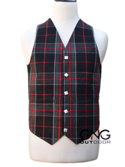 Men's Wedding Spirit of Highlander Tartan Vest 5 Button Scottish Kilt Waistcoat