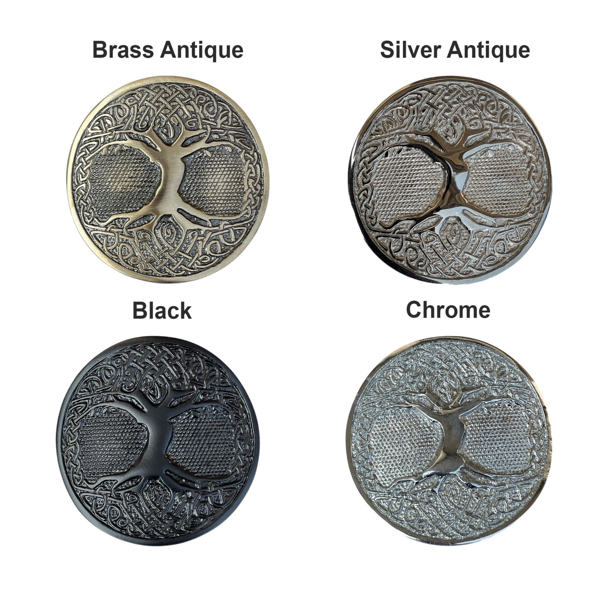 Celtic Tree Kilt Belt Buckle Scottish Round Kilt Belt Buckle