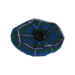 Men's Douglas Blue TAM o' SHANTER Hat Bonnet Beret Balmorals Tartan Tammy Hat