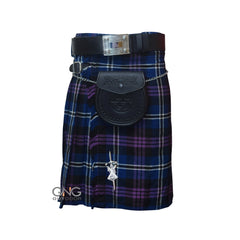 Men's Douglas Blue 5 Yard kilt 5 Pieces kilt outfit Highland wedding kilt set