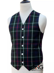Men's Wedding Mackenzie Tartan Vest 5 Button Scottish Kilt Waistcoat