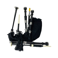 Pride of Scotland Bagpipe Practice Chanter Scottish Silver Mouth with Hard Case