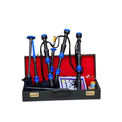 Scottish Bagpipe Full Set Blue Mounts Great Rosewood Highland Bagpipe