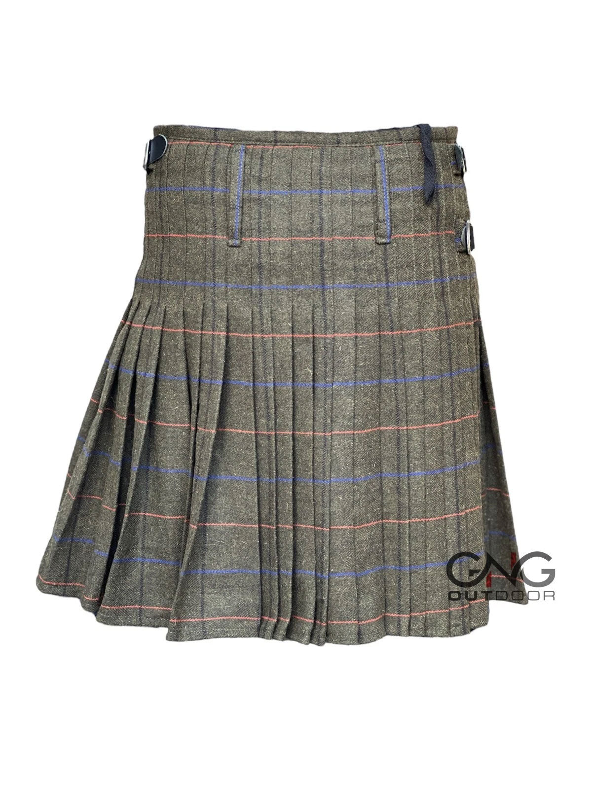 Men's Scottish Brown Tweed Kilt Highland Wool Kilt