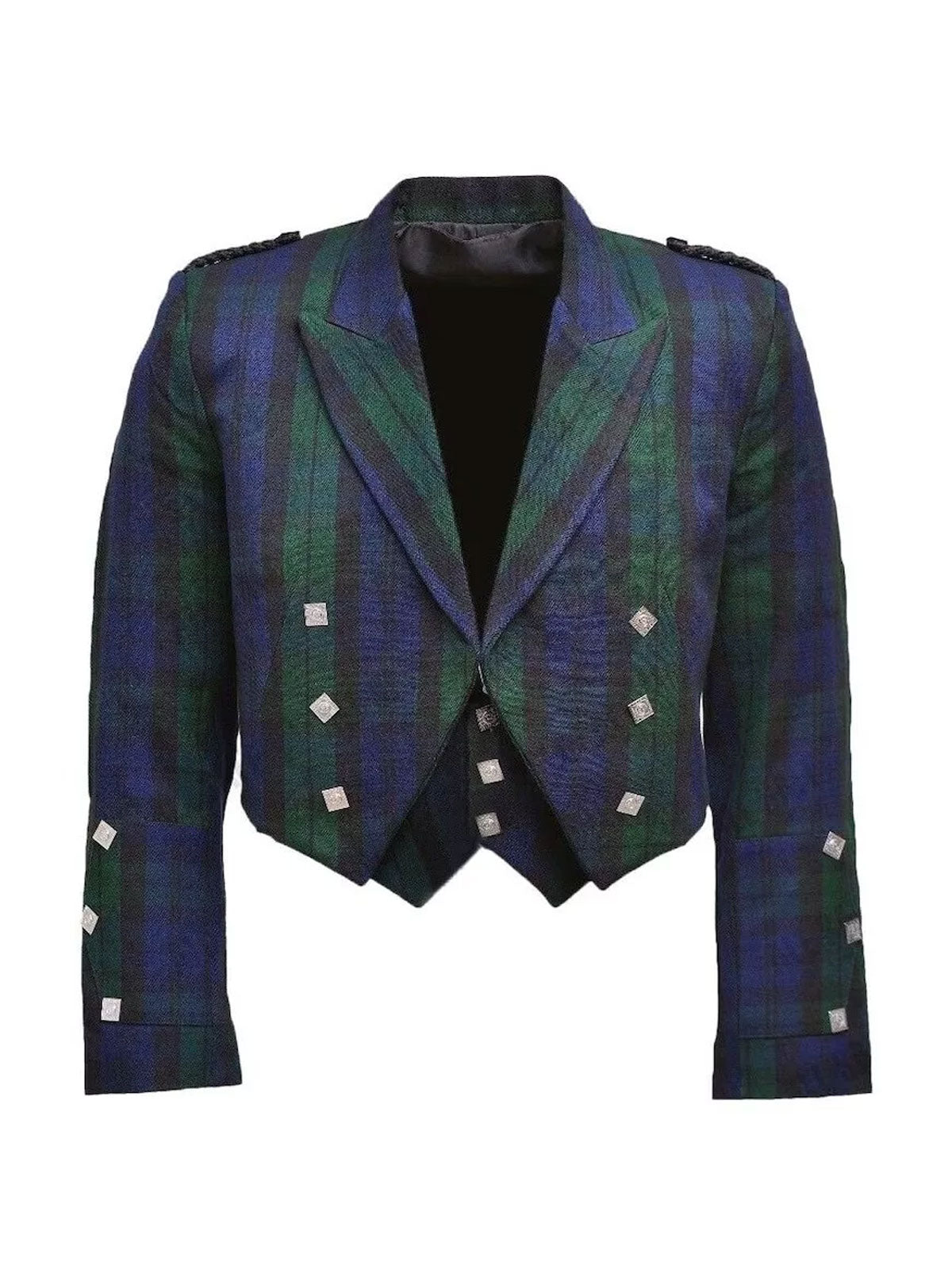 Men's Scottish Tartan Prince Charlie Jacket Highland Wedding Jacket