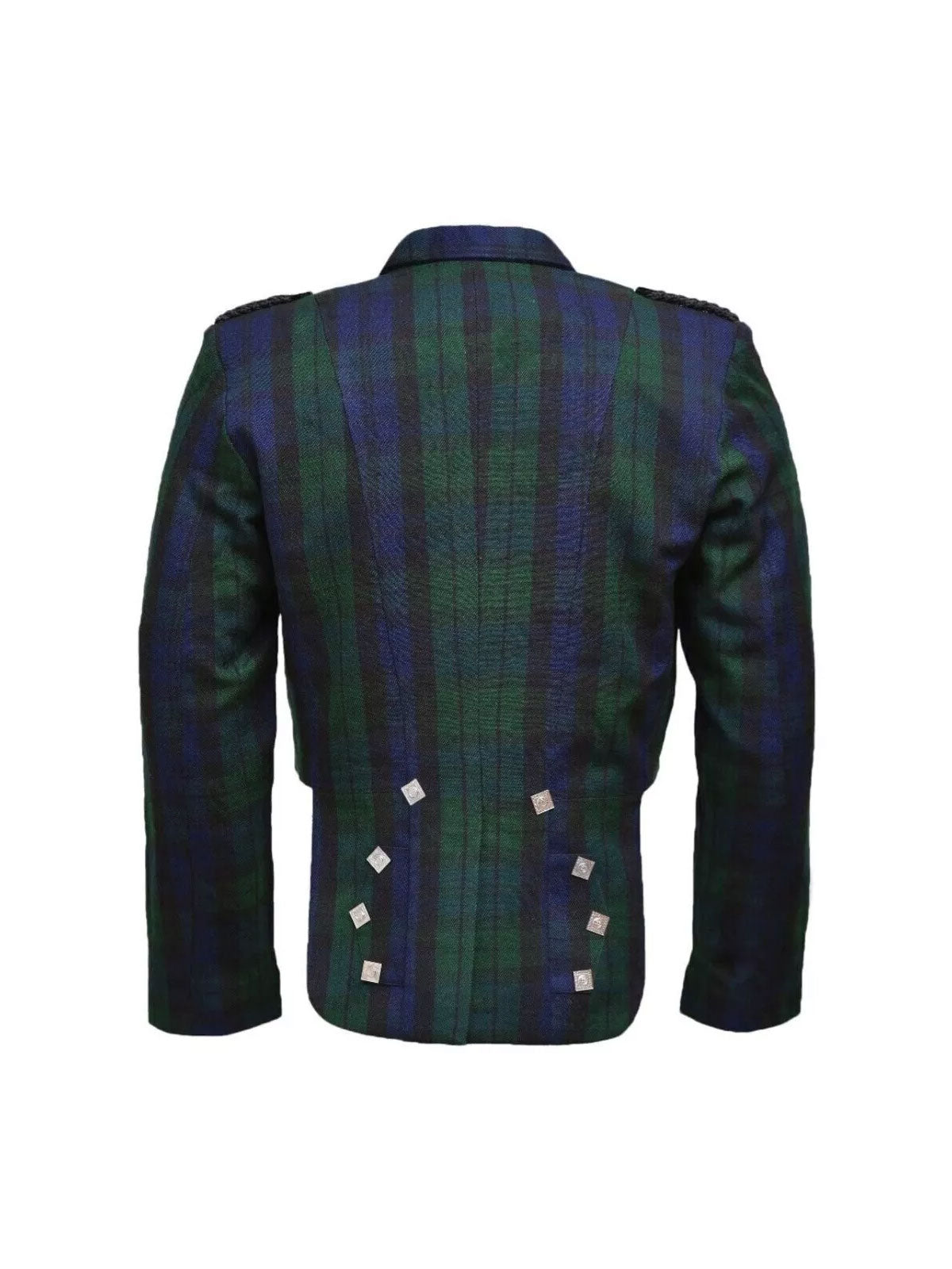 Men's Scottish Tartan Prince Charlie Jacket Highland Wedding Jacket