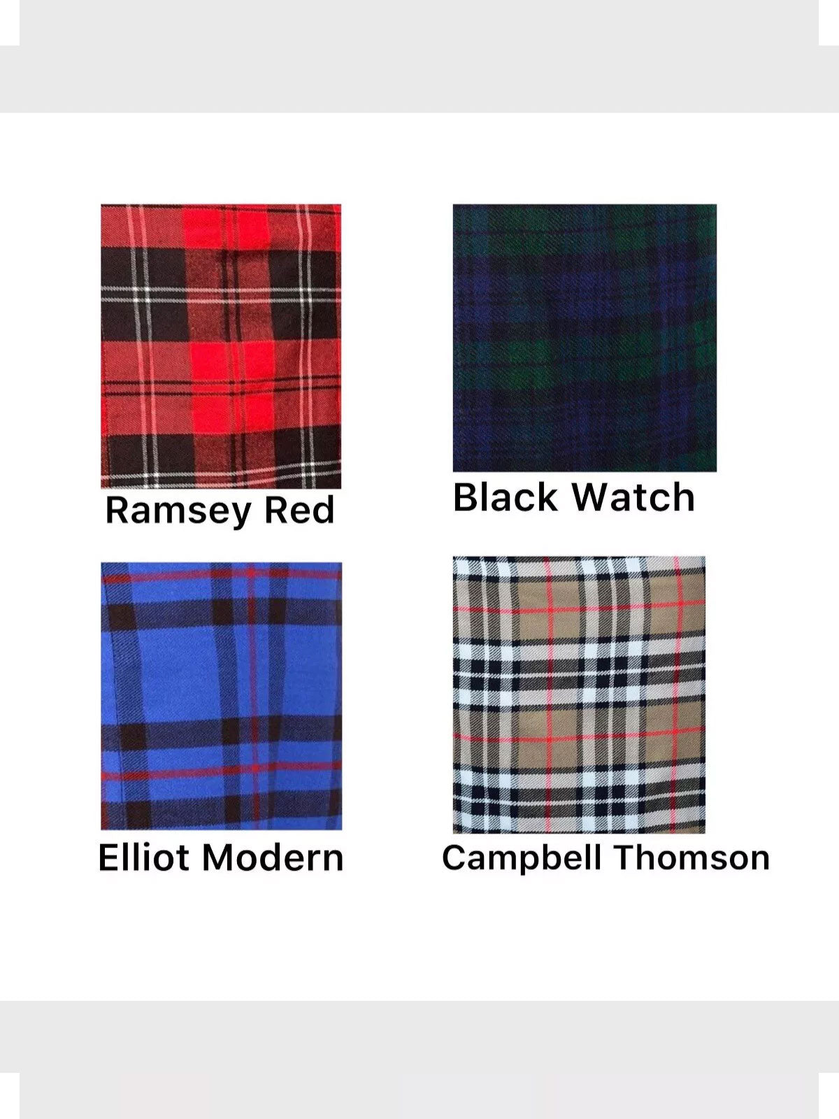 Men's Scottish Tartan Utility is kilt is made of acrylic Wool in 50+ Tartan