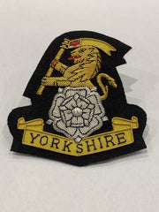 Yorkshire Regiment Wire Embroidered Bullion Blazer Badge – British Army Military