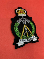 Royal Pioneer Corps Badge Royal Pioneer Corps Embroidered Bullion And Wire Badge