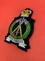 Royal Pioneer Corps Badge Royal Pioneer Corps Embroidered Bullion And Wire Badge