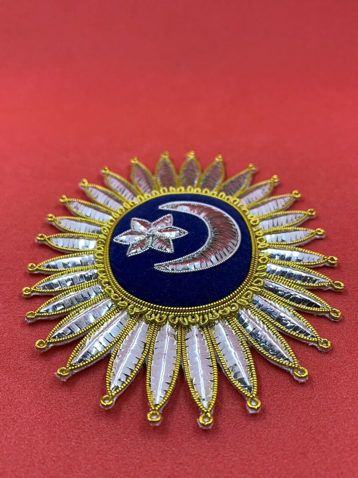 Lord Nelson Admiral Order Crescent Badge Hand Embroidered Lord Nelson Crescent
