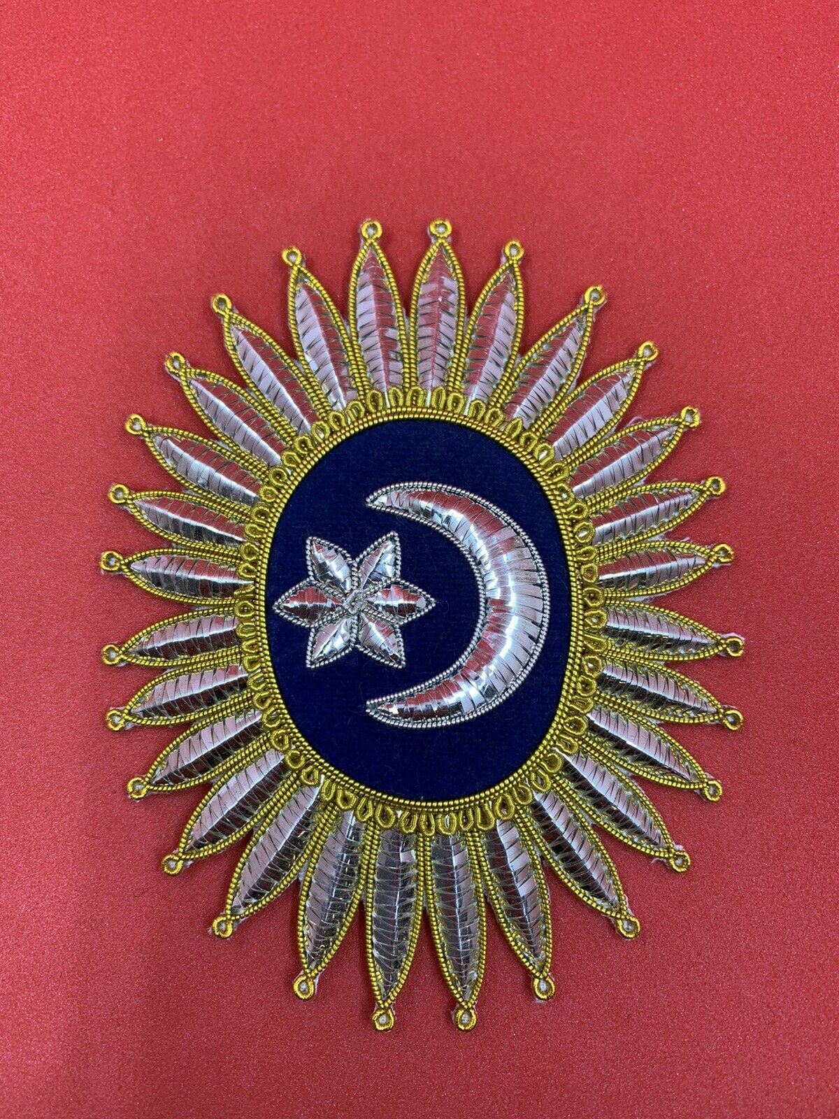 Lord Nelson Admiral Order Crescent Badge Hand Embroidered Lord Nelson Crescent