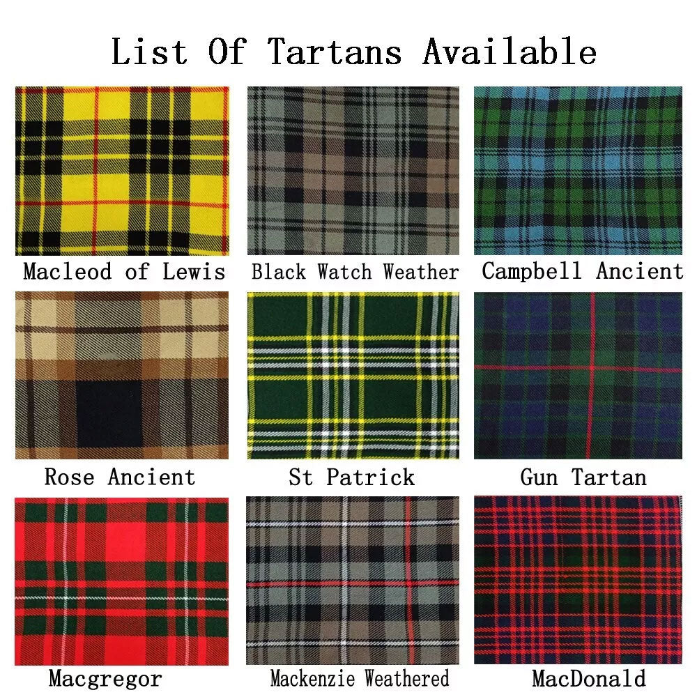 Men's 10 Pieces US-Marian Sporran Kilt Outfit Wedding Kilt Set