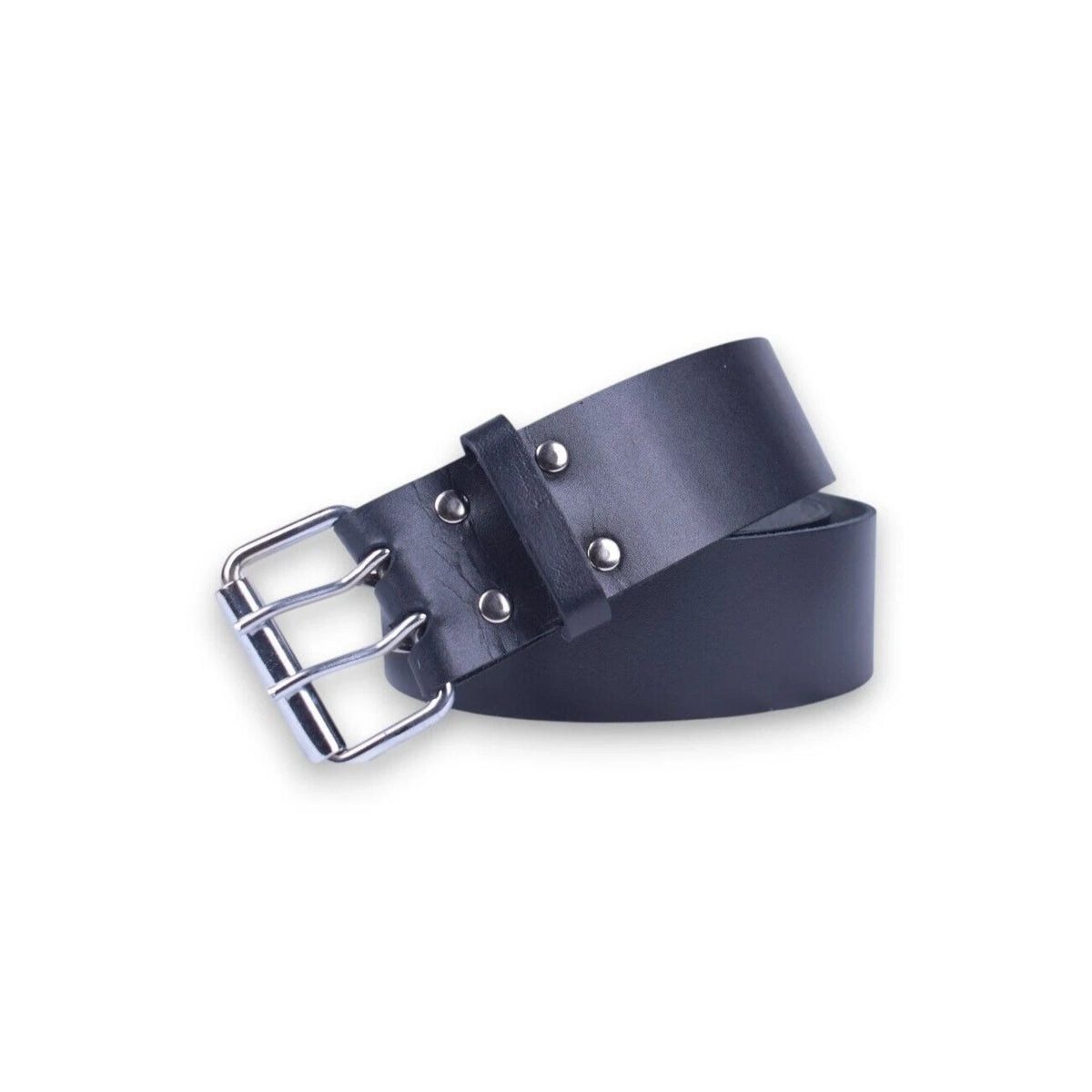 Scottish Men's Black Leather Kilt Belt Adjustable Size Highland Belt