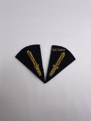 Mess Dress Commando Daggers Badge British Military Embroidered Gold Daggers Pair