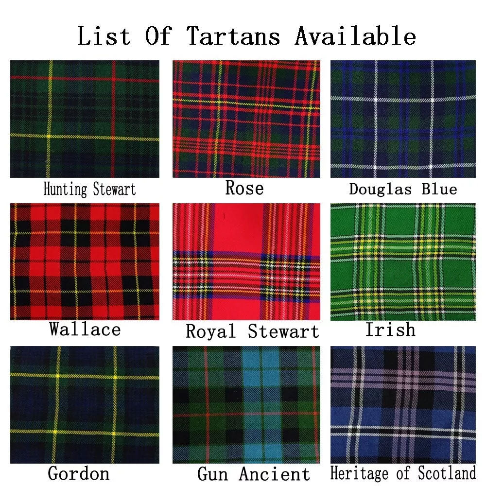 Men's 10 Pieces US-Marian Sporran Kilt Outfit Wedding Kilt Set