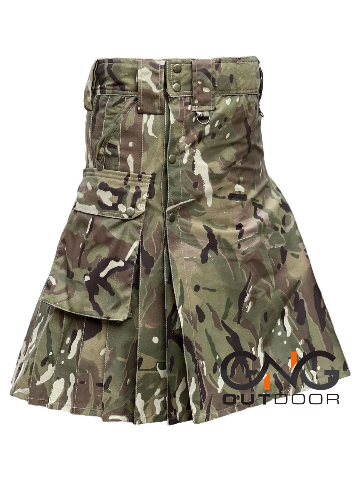 Men's Scottish Stylish Fashion Army Camouflage Utility Kilt 100% Cotton.