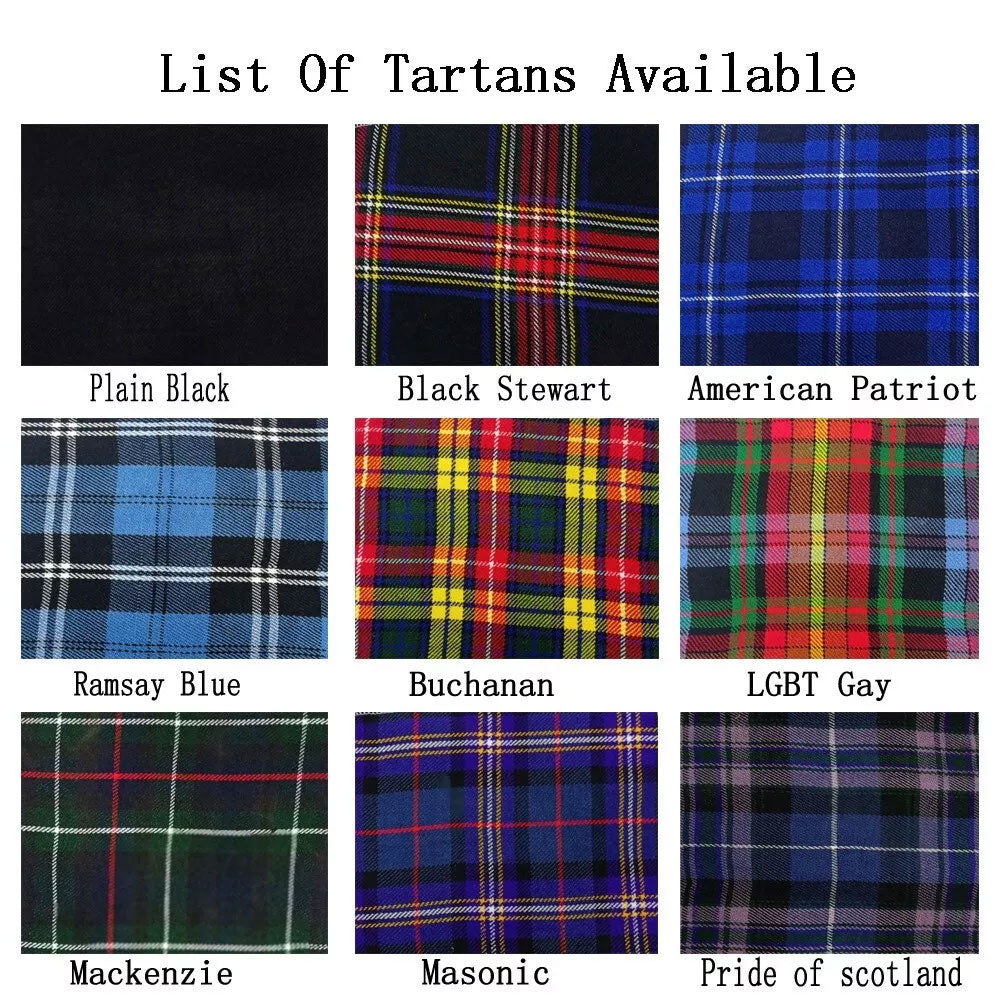 Men's 10 Pieces US-Marian Sporran Kilt Outfit Wedding Kilt Set