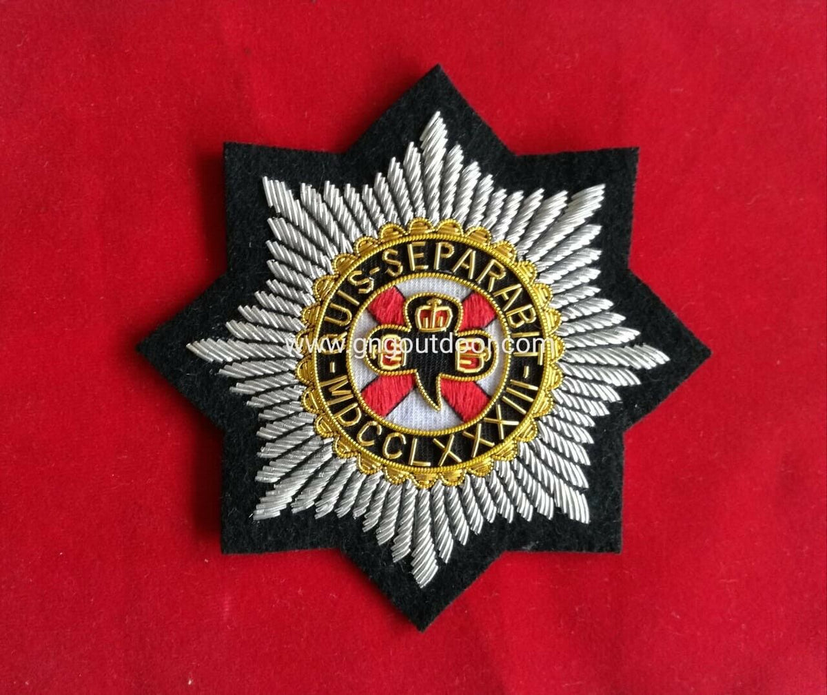 Irish Guards Wire Embroidered Bullion Blazer Badge – British Army