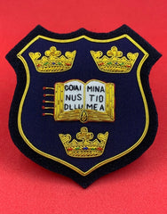 Oxford University Blazer Badge Hand Embroidered Bullion and Wire Oxford University Blazer Badge