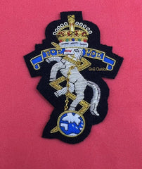 King’s Crown Royal Electrical Mechanical Engineers Embroidered Wire Blazer Badge