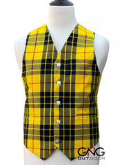 Men's Wedding Macleod of Lewis Tartan Vest 5 Button Scottish Kilt Waistcoat