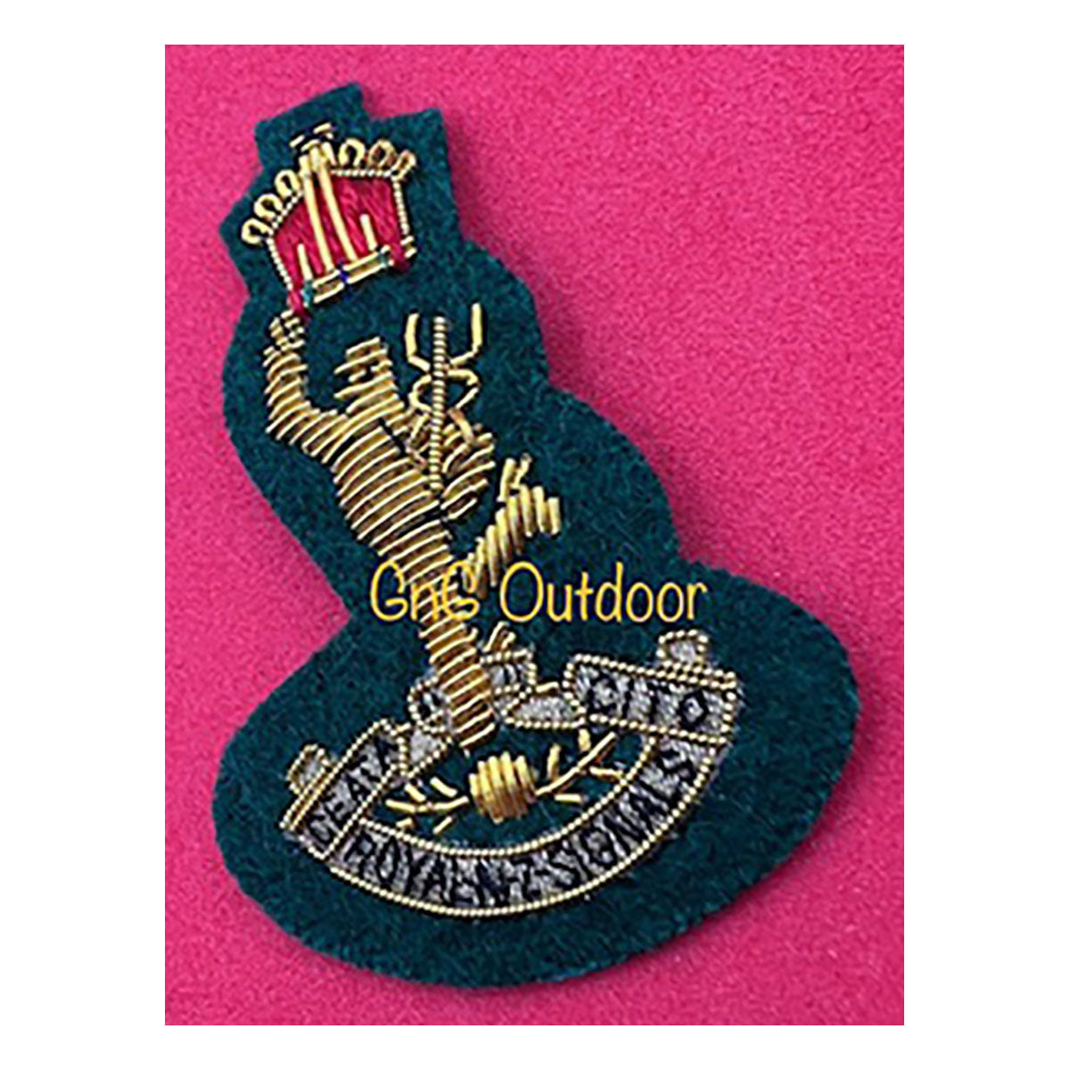 Royal NZ Special forces Beret Cap Badge Royal New Zealand Hand Embroidered Bullion And Wire Cap Badge On Green