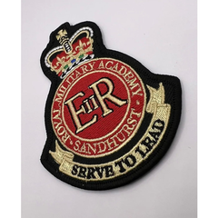 Royal Military Academy Sandhurst Machine Embroidered Badge Iron Or Sew On Patch