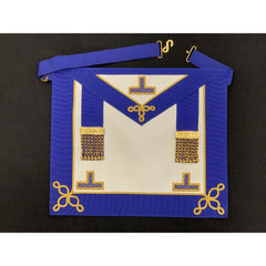 Imitation Leather Masonic Craft Provincial Undress Apron & Collar Gold Levels