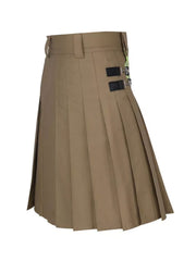 Men's Scottish Fire fighter Khaki Utility Kilt Fireman Tactical Kilt