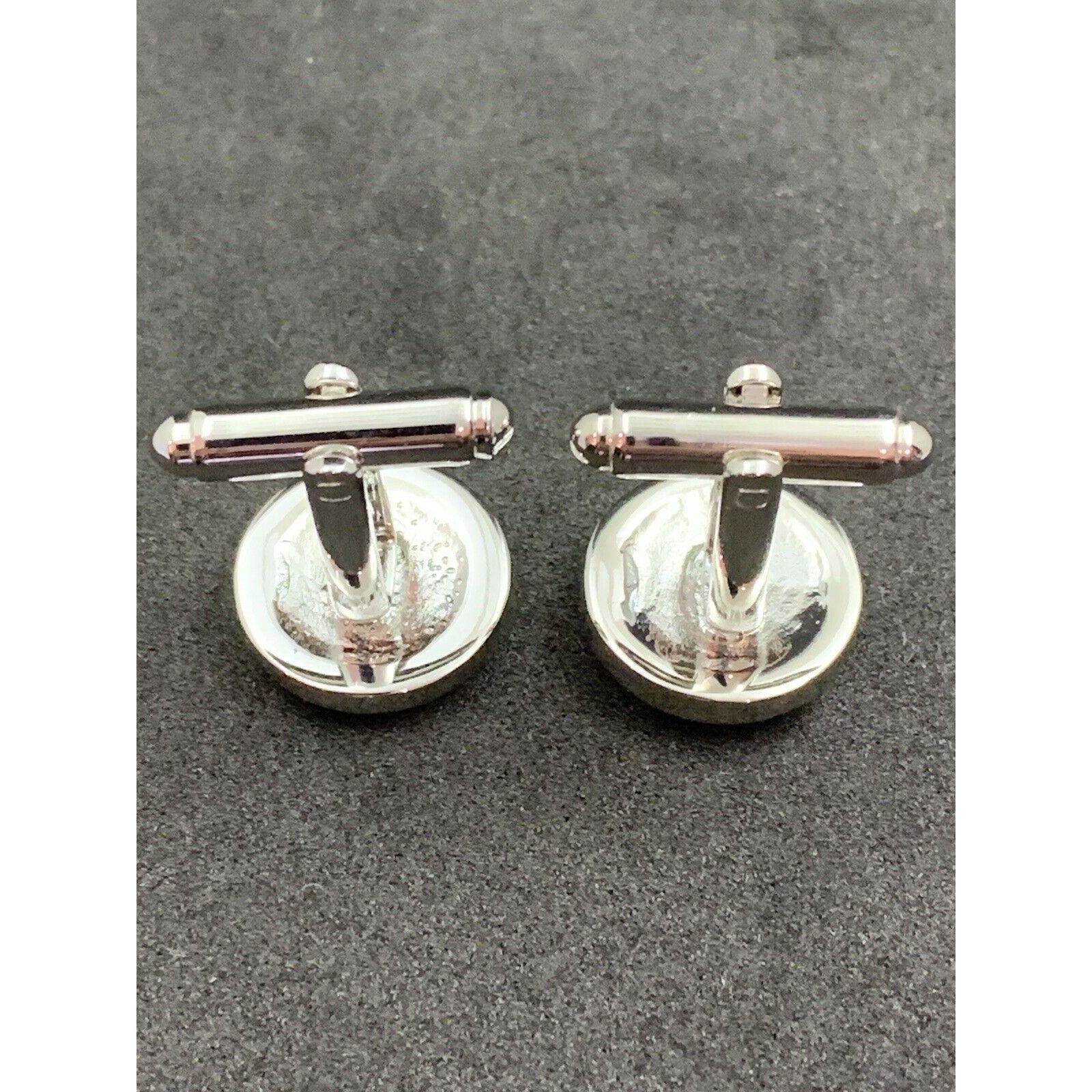 Masonic Freemason Silver Cufflinks Square Compass Symbol With Imitation Diamonds