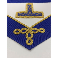 Imitation Leather Masonic Craft Provincial Undress Apron & Collar Gold Levels