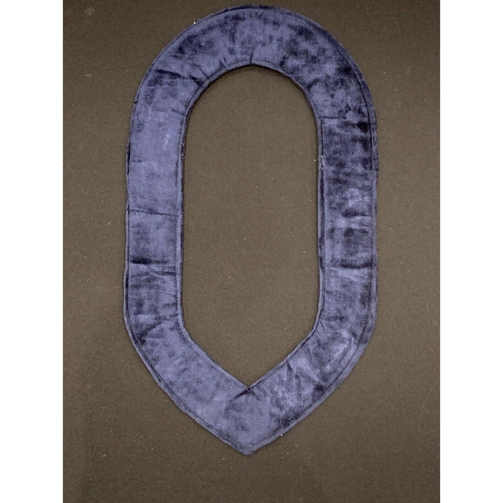 Masonic Raglia Past Master Metal Chain Collar On Blue Velvet Backing GOLD