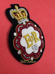 Her Majesty Queen Elizabeth II Blazer Badge EIIR Embroidered Bullion Wire Patch