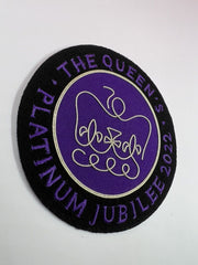 The Queen’s Platinum Jubilee Blazer Badge Hand Embroidered Bullion Wire Patch