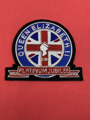 The Queen’s Platinum Jubilee Blazer Badge Hand Embroidered Bullion Wire Patch