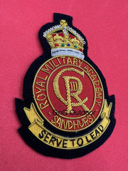King’s Crown Royal Military Academy Sandhurst Embroidered Wire Blazer Badge