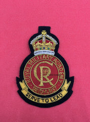King’s Crown Royal Military Academy Sandhurst Embroidered Wire Blazer Badge