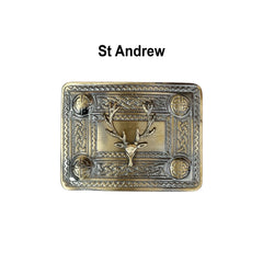 Scottish Staghead Badge kilt Belt Buckle Antique Finish Belt Buckle