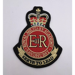 Royal Military Academy Sandhurst Machine Embroidered Badge Iron Or Sew On Patch