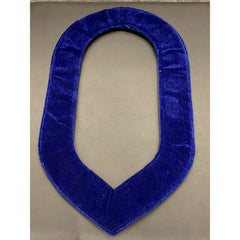 Masonic Master Mason Silver Chain Collar On Blue Velvet Masonic Metal Collars